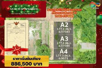 ที่ดินสวนเกษตรใกล้ รังสิตนายก-นครนายก T.062-1574449